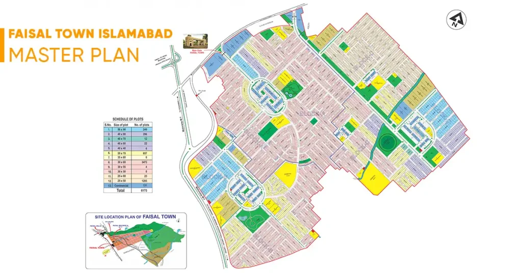 Faisal Town Islamabad Phase 1 Master Plan