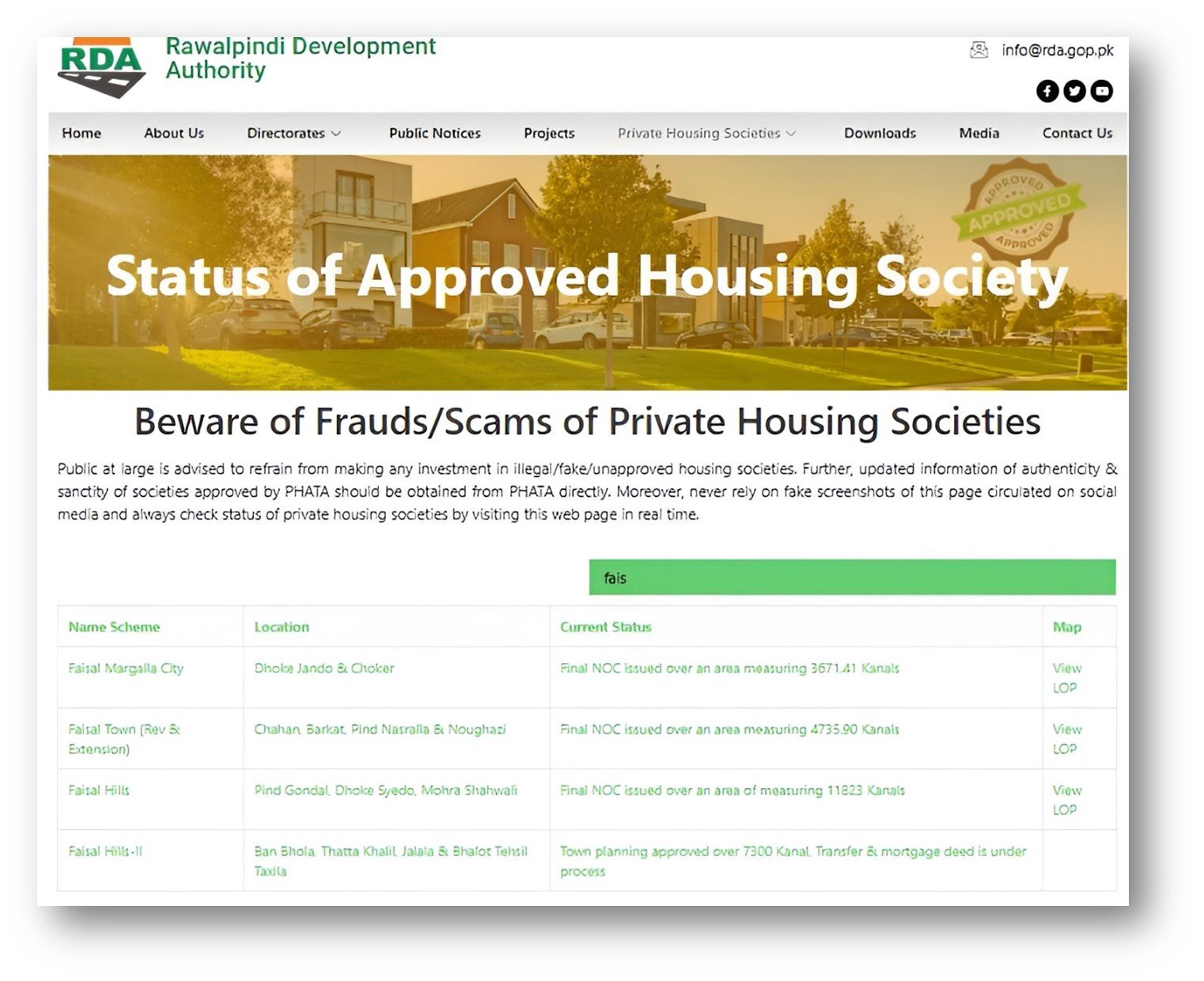 Faisal Town Phase 2 applied for RDA NOC approval