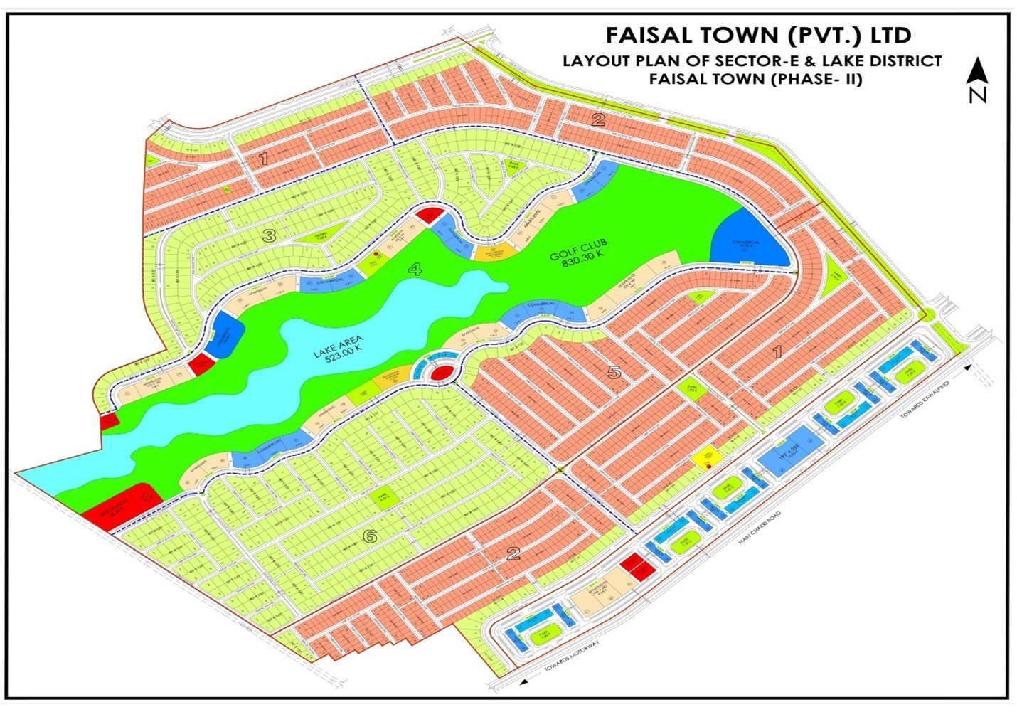 Faisal Town Phase 2 Sector E and Lake District