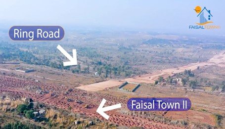 Faisal Town Phase 2 from ring road development