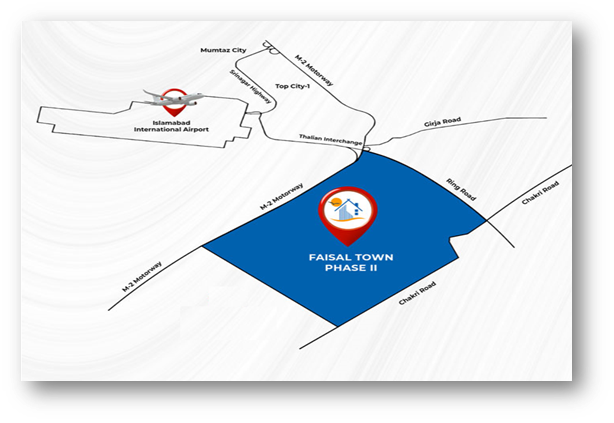 Faisal Town Phase 2 Location