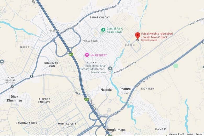 Faisal Heights Nearby land marks and places