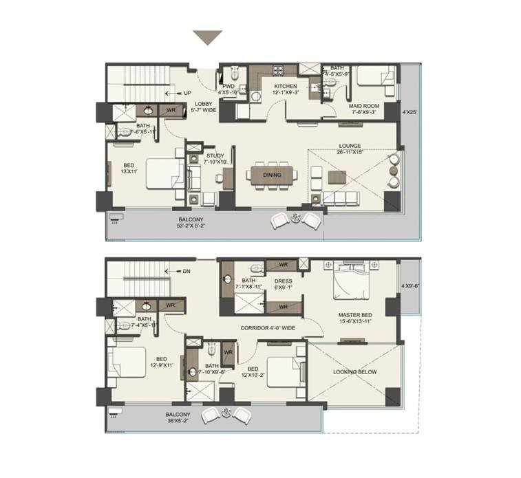Faisal Heights 4 bedroom Apartment Layout plan