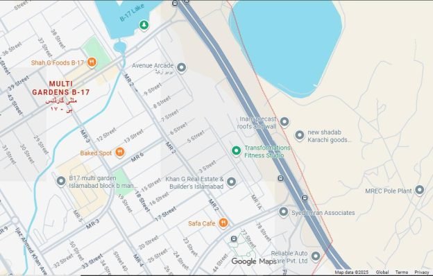 Sea Square B17 location from zone 2 Islamabad