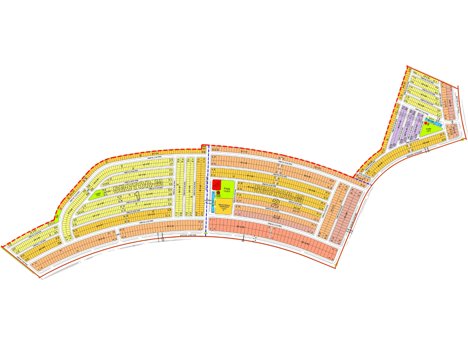 Faisal town 2 Block M Master Plan